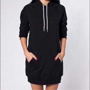 American Apparel Hoodie sweatshirt dress with matching bag